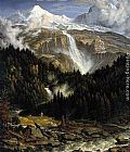 Falls Canvas Paintings - The Schmadribach Falls